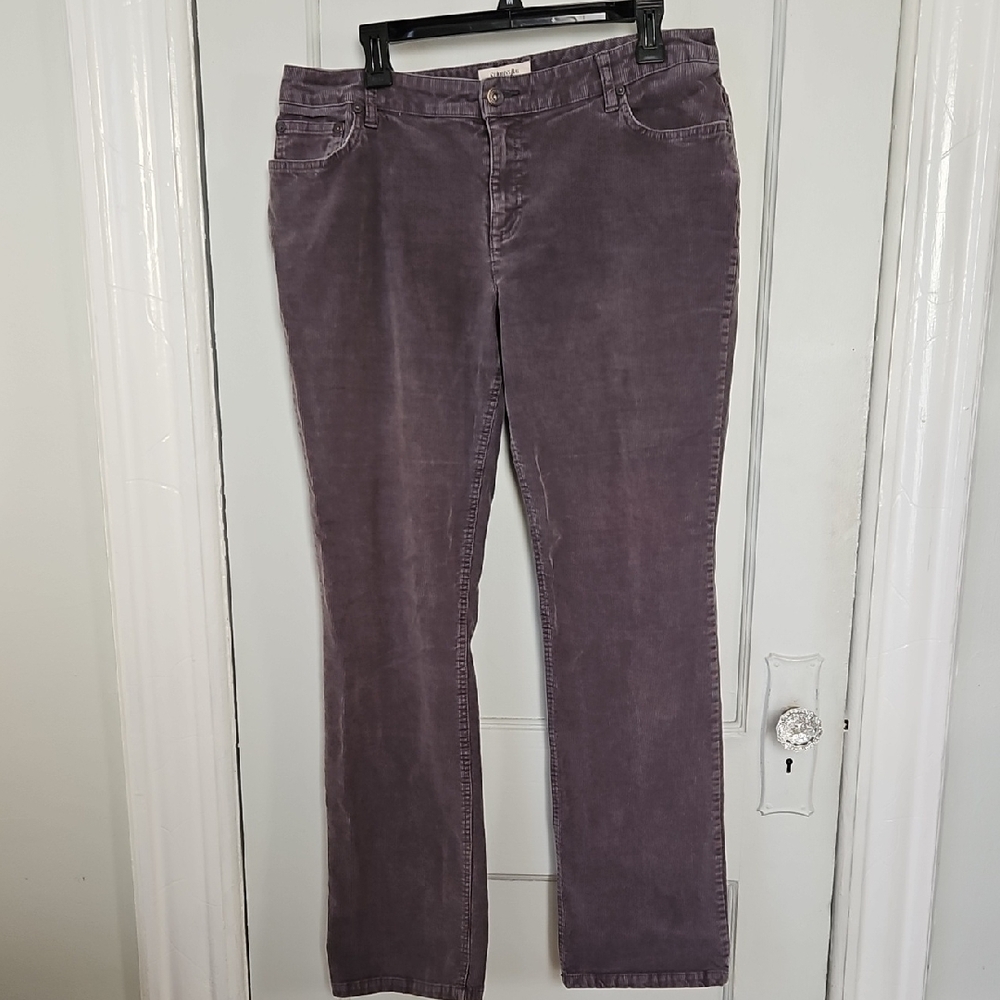 Women's Gray Corduroy Pants-14
